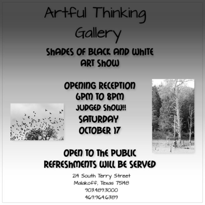 malakoff artful thinking gallery poster for opening reception