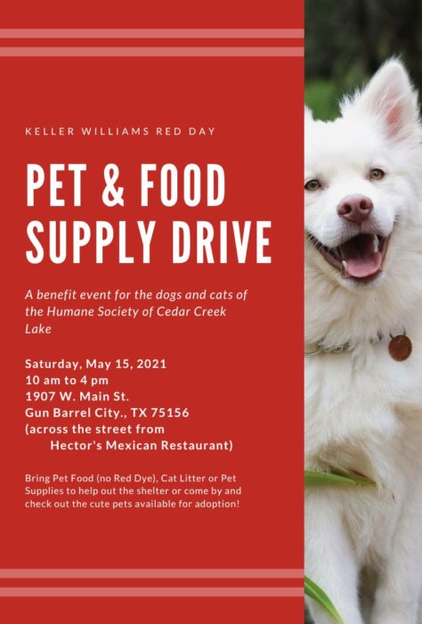 KW Red Day Humane Society Food Drive 1 Keller Williams Red Day Humane Society Food Drive CedarCreekLake.Online