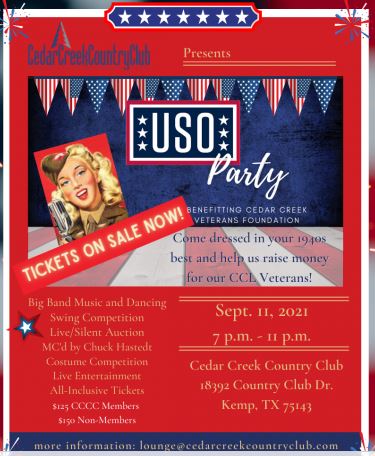 CCL Vets USO Party at Cedar Creek Country Club 2 CCL Vets USO Party CedarCreekLake.Online