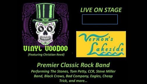 Christian Reed and Vinyl Voodoo at Vernon's Lakeside 1 voodoo july 1 CedarCreekLake.Online
