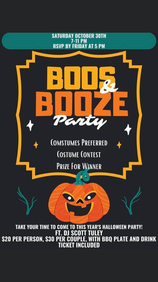 Boos And Booze with DJ Scott Tuley at CCL Country Club 1 Boos and Booze CedarCreekLake.Online