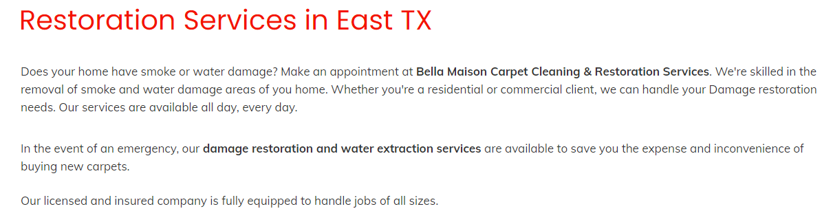 Bella Maison Carpet Cleaning & Restoration Services 4 image 3 CedarCreekLake.Online