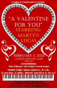 A Valentine For You Benefitting The Library at Cedar Creek Lake