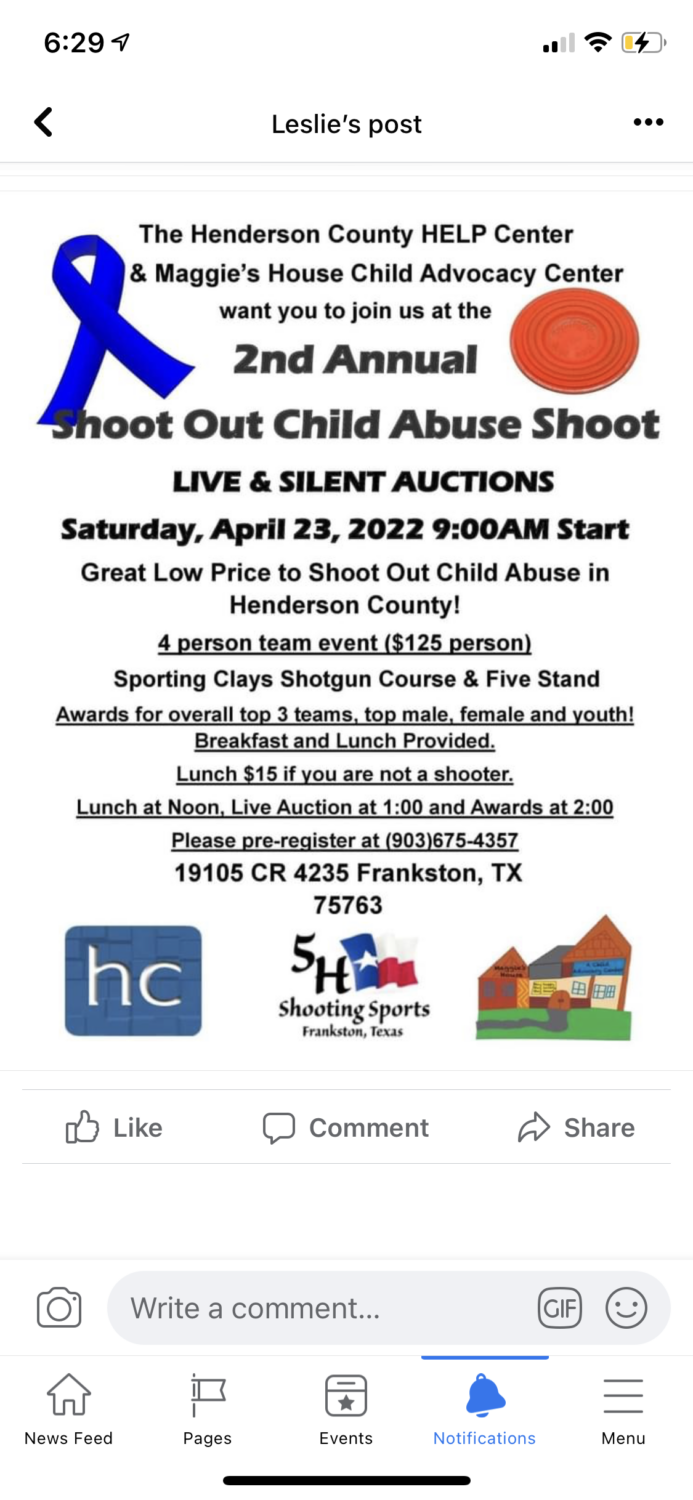 Shoot Out Child Abuse Live & Silent Auction 2 shoot out CedarCreekLake.Online