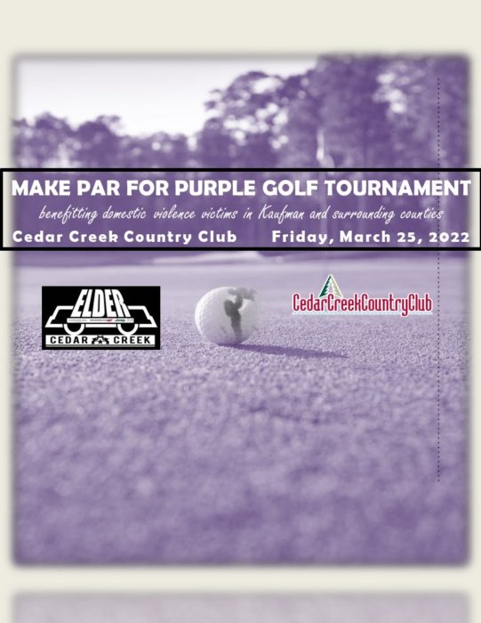 Make Par for Purple Golf Tournament 2 par for purple CedarCreekLake.Online