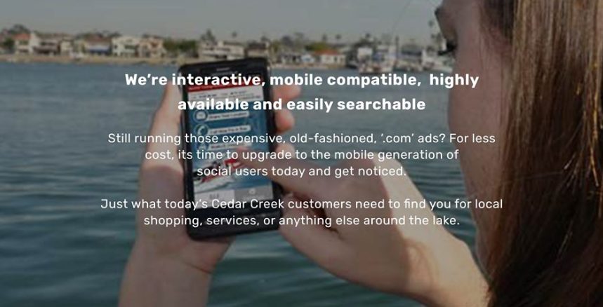 Omni Channel Marketing for Cedar Creek Success Series Part 1 13 Mobile user CedarCreekLake.Online