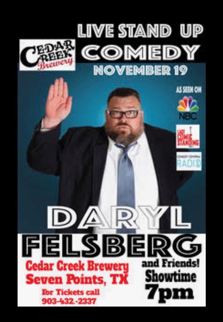 Daryl Felsberg and Friends at Cedar Creek Brewery 1 CCB Standup Comedy CedarCreekLake.Online