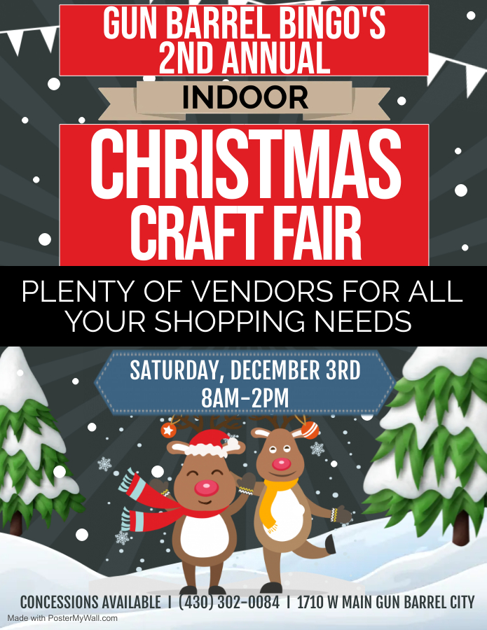 <strong>2ND ANNUAL CHRISTMAS CRAFT FAIR</strong>