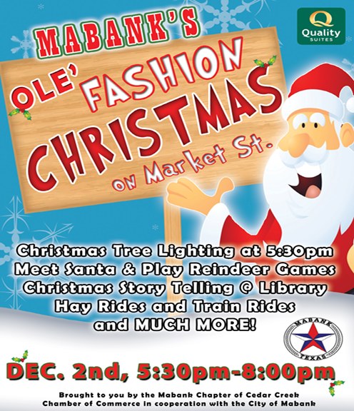 Old Fashion Christmas on Market Street 1 Mabank ole fashioed christmas CedarCreekLake.Online