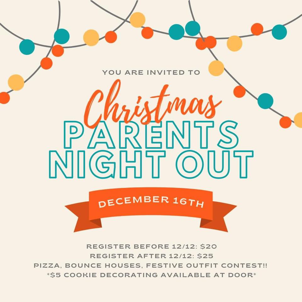 <strong>Impact Athletics 2nd Annual Christmas Parent’s Night Out</strong> 2 Christmas Parents NIght Out CedarCreekLake.Online