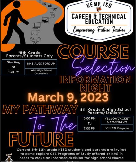 Kemp ISD Career & Technical Education Course Selection Info Night 2 kemp isd career info CedarCreekLake.Online