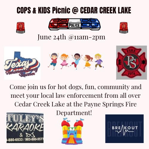 Cops And Kids Picnic at Cedar Creek Lake 2 cops and kids cedarcreeklake.online