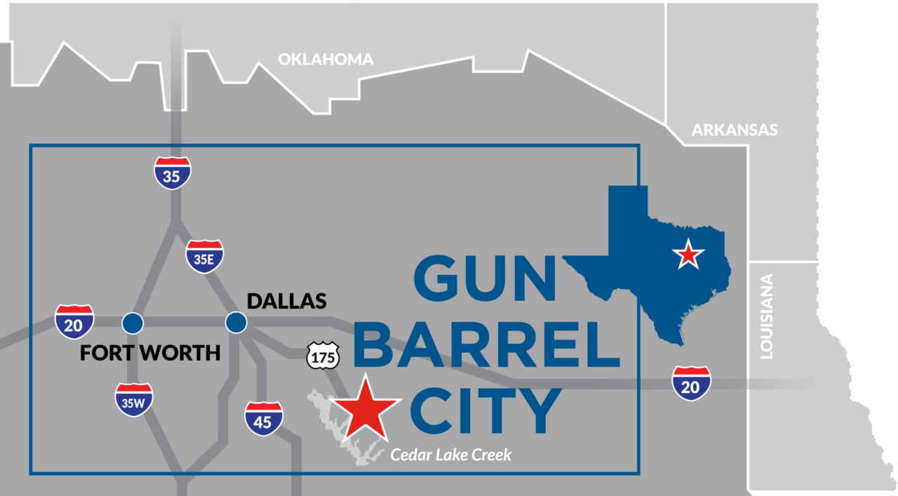 Gun Barrel City, Texas Economic Development Corp 3 gbc map rev CedarCreekLake.Online