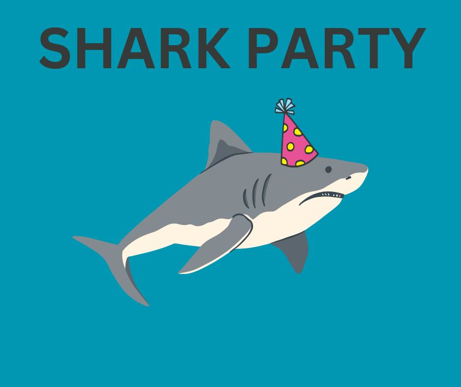 Shark Party At Purtis Creek State Park 1 shark party CedarCreekLake.Online