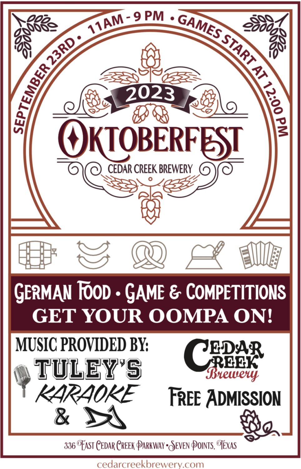 Oktoberfest at Cedar Creek Brewert 2 octoberfest CedarCreekLake.Online