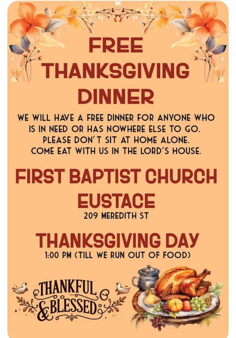 Free Thanksgiving Dinner! 1 free thanksgiving cedarcreeklake.online