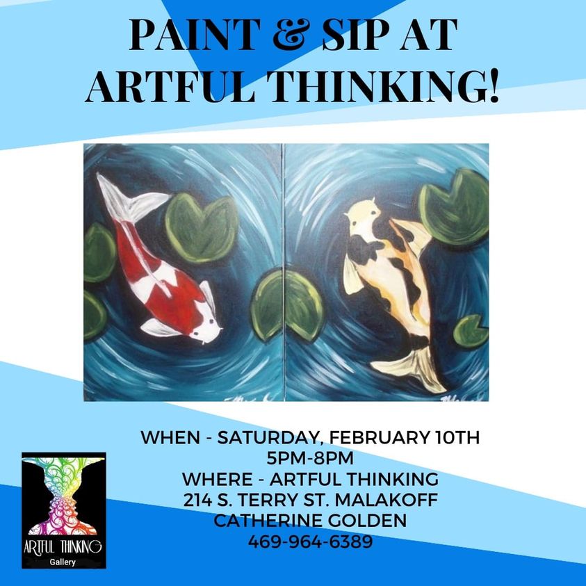 Paint and Sip at Artful Thinking Gallery 1 paint and sip artful thinking feb cedarcreeklake.online
