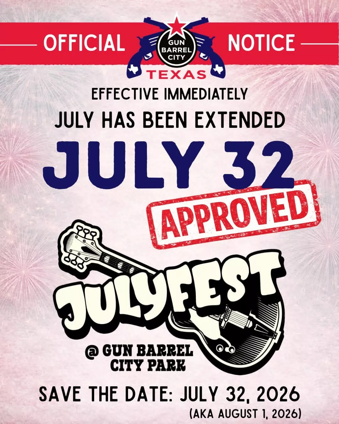July Fest 2026 Gun Barrel City Texas 25 july fest CedarCreekLake.Online