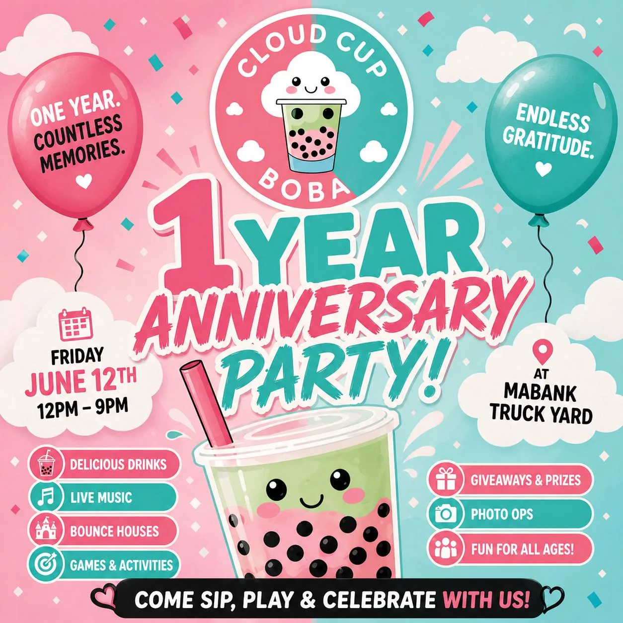 Boba One Year Anniversary Party 15 boba one year anniversary CedarCreekLake.Online